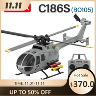 RC ERA C186S BO105 Helicopter Brushless 4CH Airplane 1/48 Optical Flow Positioning 6-Axis Gyro Three