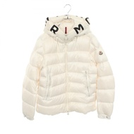 【二手】Moncler MONCLER連帽羽絨服，1A00009，白色尼龍羽絨服，KEID，男款，二手 B
