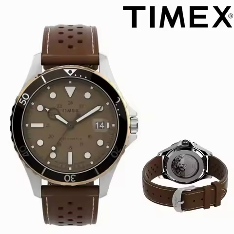 TIMEX Automatic Mechanical Watch Male American Stainless Steel Scratch Proof Waterproof Diving Watch