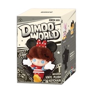 URBAG 1pcs ตุ๊กตาผ้าพลัฌ พวงกุญแจโลก dimoo ไวนิลไวนิล 6.3นิ้วค่ะ กล่องตาบอดจี้ หลายสี กล่องตาบอดพวงก