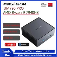 MINISFORUM UM790 Pro Ryzen 9 7940HS Mini PC Windows 11 Pro DDR5 NVME SSD PCIE4.0 Desktop Computer