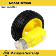 Smart Car Robot Plastic Tire Wheel with DC 3-6v Gear Motor For arduino