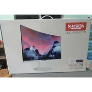 Nvision IN24C25 24 inches 75Hz Curved Monitor White