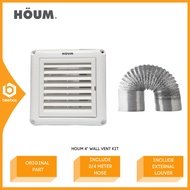 HOUM Wall Vent Kit Original Part Include External Louver And 2/4 Meter Hose WVK-2AP WVK2AP Kit Luban