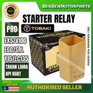 100% ORIGINAL TOBAKI X PRO STARTER RELAY EX5 / V100 / EGO / SRL115 / SRL110 / LC135 Y15ZR Y15 ZR STA
