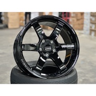 NEW 18X9.5J AOW TE37 Saga S Plus Rim (set of 4) Black 5X120 for Honda Civic Type R FK8 FL5