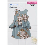 baju kurung kanak kanak perempuan baju kurung kaftan baju kurung moden 💞 Peplum Rania Cotton Budak P