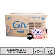 Sabun Mandi Giv Rose & Cerry Blossom 72gr 1 Dus Isi 72 Pcs / Sabun Batang 1 Karton