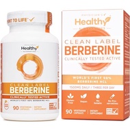 Clean Label Berberine 1500mg | Tested 98% Ultra High Potency Pure Berberine Supplement | 90 Berberin