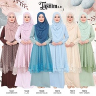 &lt;&gt;KURUNG TASNIM 2.0 SEDONDON IBU ANAK ZIP BF MENYUSU NURSING WUDHU' FRIENDLY MINT GREEN BABY BLUE LILAC