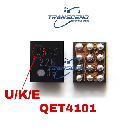 2-20pcs mark U/K/E 12PIN QET4101 Signal power IC For VIVO X20/X21 Redmi Note 7/8/9 7 Huawei Chipset