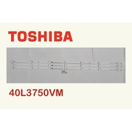 TOSHIBA TV LED Backlight 40L3750VM 40L3750 Ready Stock in Malaysia Replacement New Set