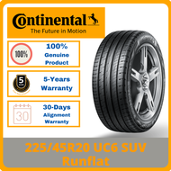 [INSTALLATION] 225/45R20 Continental UC6 SUV Runflat *Year 2020/2021 TYRE (1-7 days delivery)