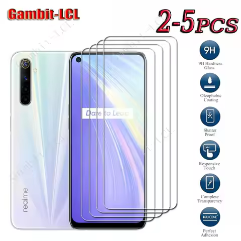 2-5PCS 9H HD Tempered Glass For Realme 6 6.5" Realme6 RMX2001 Realme6Pro 6Pro Pro Screen Protective 