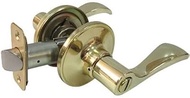 Reversible Naples Privacy Lever Lockset, Polished Brass -LYE701BZ