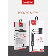 ONESAM A10 3 IN 1 DATA & CHARGING CABLE 2.1A
