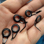 Stainless Steel Lure Guide Ring Rock Rod Wire Ring Guide Eye Ceramic Wire Ring Single Foot Lure Acce