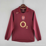 [Long Sleeve T-Shirt SSS+]05-06 Arsenal Home Retro Long Sleeve Football Shirt