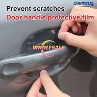 [Wholesale Price] 8Pcs Transparent Car Handle Protective Film Car Door Stickers /Car Vinyl Anti-Scratch Resistant Films Auto Accessory Decoration Decal