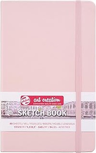 Tarens T9314-012M Art Creations Sketchbook, Drawing Notebook, 5.1 x 8.3 inches (13 x 21 cm), Pastel 