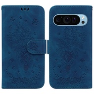 Stock available Butterfly Rose Embossed Leather Phone Case For Google Pixel 10a/Google Pixel 9 Pro/G