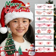 [best Seller] ✨ Christmas Face Stickers Xmas Face Stickers For Kids Adults Face Gems For Party H2u0