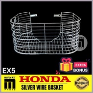 HONDA MOTORKU HIGH QUALITY Silver Wire Basket Bakul (EX5)