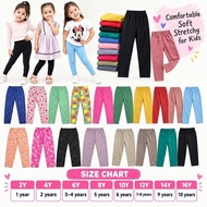 1 year to 10years Girls LEGGING Buda HIGH QUALITY Stretchable buda legging bulan to tahun (plz make 