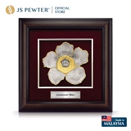 (JS Pewter) Corporate VIP Frame 16"x16" Gold Plated PEWTER | High Quality Gift Box | Rafflesia Flowe