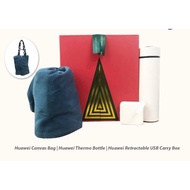 Huawei Christmas Box White Include HUAWEI Canvas Bag, HUAWEI Thermo And HUAWEI Retractable USB