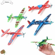 WIGLEYU 10Pcs DIY เด็กของขวัญเด็ก มือโยน เครื่องร่อนบิน เครื่องบินโฟม ของเล่นเครื่องบิน โมเดลเครื่องบิน
