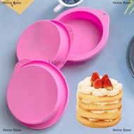 [COD] Home Base แม่พิมพ์ซิลิโคนสำหรับอบเค้กช็อกโกแลตนมถาดอบทรงกลมสีเขียวแบบนอร์ดิกสีชมพูสีฟ้า