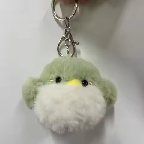 Stuffed Animal JinYoung Jackson Bird Pendant Key Ring BamBam GOT7 Keychain Green 8CM Bird Key Ring