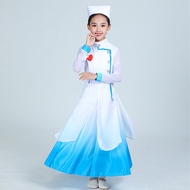 Children Costumes Female Kindergarten Elementary School Day Nurse Doctor Dance Costumes Chorus Costu