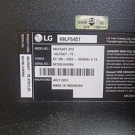 LG 49LF540T.ATS Power Board &amp; Mainboard