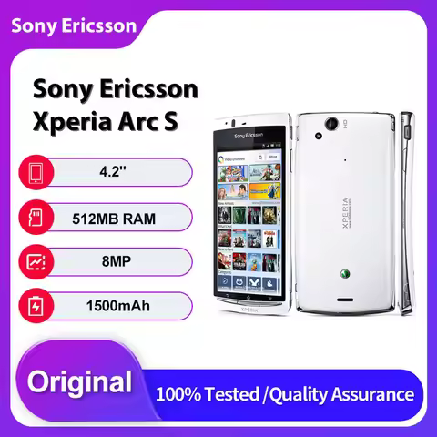 Original Unlocked Sony Ericsson Xperia Arc S LT18i Mobile Phone 4.2 inches 1500mAh 8MP