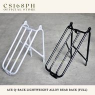 CS168ph Ace Q-Rack Lightweight Alloy Rear Rack for Brompton (Full) for Brompton Pikes 3Sixty Folding