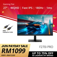 PRISM+ F270i PRO | 27" IPS 180Hz 1ms WQHD 91% DCI-P3 Gaming Monitor [2560 x 1440]