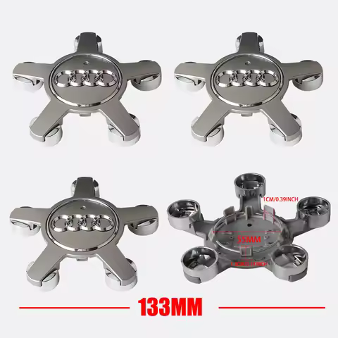 61mm/133mm Car Wheel Center Cap Hub Cover Accessories For AUDI Quattro Sline A8L RS3 A7 TT Q2 B9 8V 