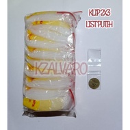 2X3 PLASTIC CLIPS CONTENTS 1000 SHEETS WHITE LIST ZIPLOCK/