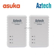 Aztech HL113E Twin Pack HomePlug AV 200Mbps Ethernet Adapter