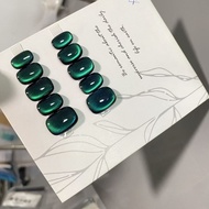 Xiaoqi Recommended Handmade Wearing Armor Emerald Glass Beads Cat's Eye Whitening High-End Strobe Li