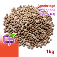 1kg Baja Agrobridge NPK 15-15-15 / Cap Jambatan / Baja Subur / Baja Sebatian