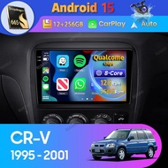 Android 15 Carplay Auto For Honda CR-V CRV 1995 1996 - 2001 Car Radio GPS Navigation 2K Screen Video