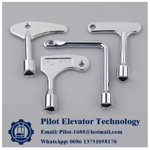 1pcs elevator door keys triangular key Electroplated elevator triangle key L-type elevator key for o