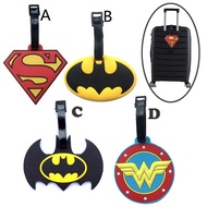 Cartoon Superman Batman Luggage Tag Baggage Identification Tag Luggage Strap