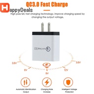 【New Arrival】4 Ports USB Color Wall Charger Fast Charging Travel Charger US Plug Adapter