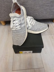 [二手男鞋] adidas愛迪達 NMD_R2 PK BY9410 灰白配色 UK 10