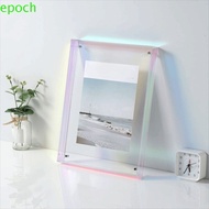EPOCH Transparent Acrylic Photo Frame, Acrylic Transparent Colorful Square Photo Frame, Creative DIY