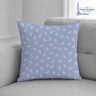 KATUN Premium Cotton Sofa Cushion Cover Blue Leaves Motif 40x40 45x45 50x50 - Minimalist Cushion Cov